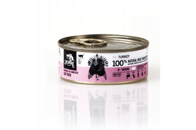 3Coty Nassfutter mit Pute für ausgewachsene Katzen, 80 g