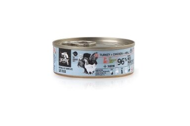 3Coty Nassfutter mit Pute, Huhn und Krill für ältere Katzen, 80 g