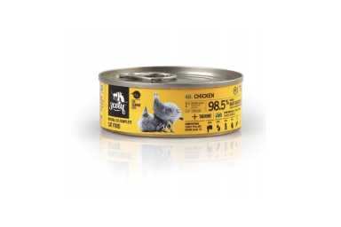 3Coty Nassfutter mit Huhn und Spirulina für ältere Katzen, 80 g