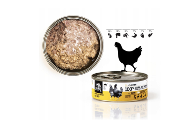 3Coty Nassfutter mit Huhn und Herzen für erwachsene Katzen, 80 g 3