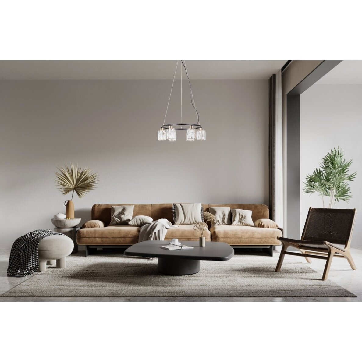 Pakabinamas šviestuvas Simona PND-40814-6-BK-HBR 1 Pakabinamas šviestuvas Simona PND-40814-6-BK-HBR 1
