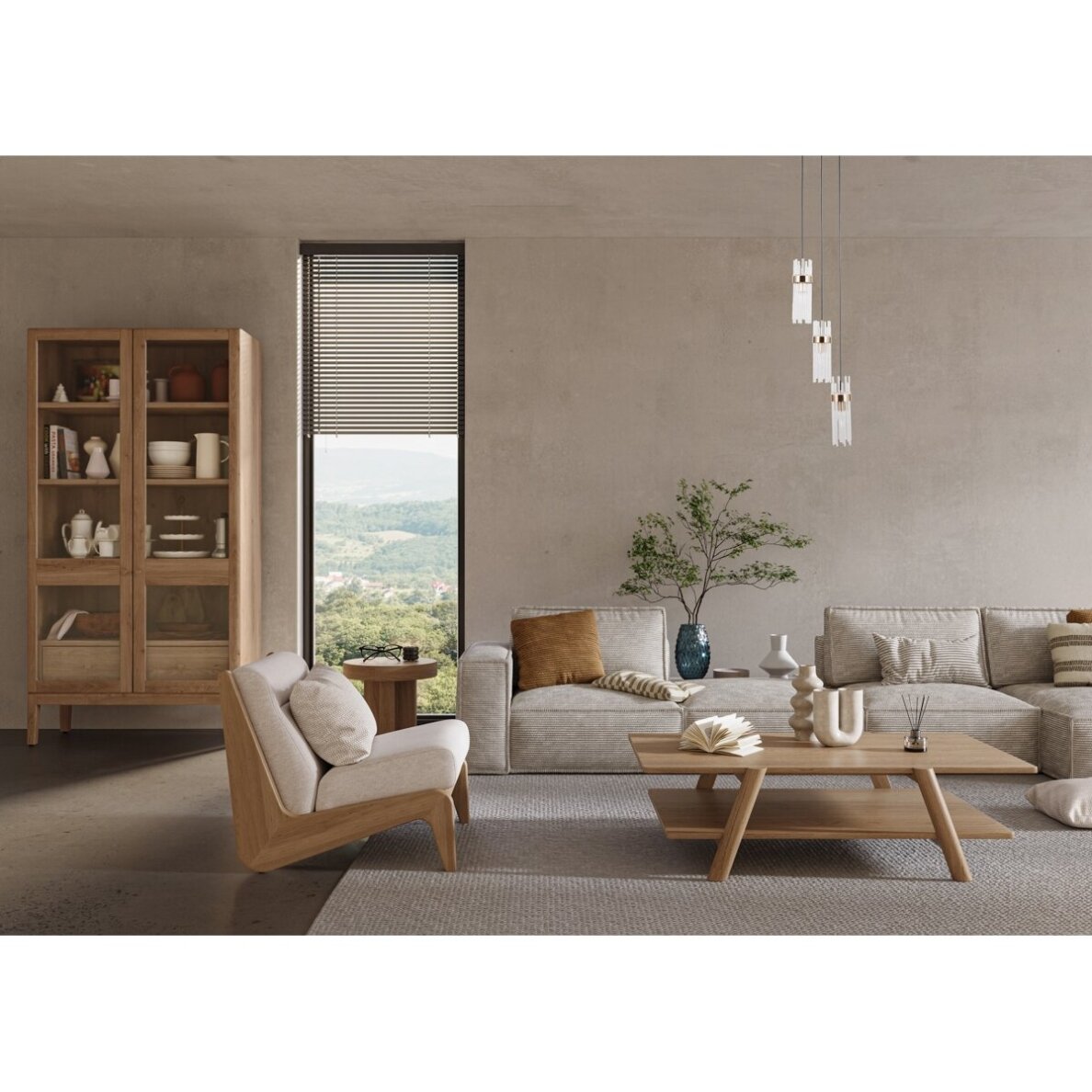 Pakabinamas šviestuvas Taraso PND-40760-3-BK-HBR 1