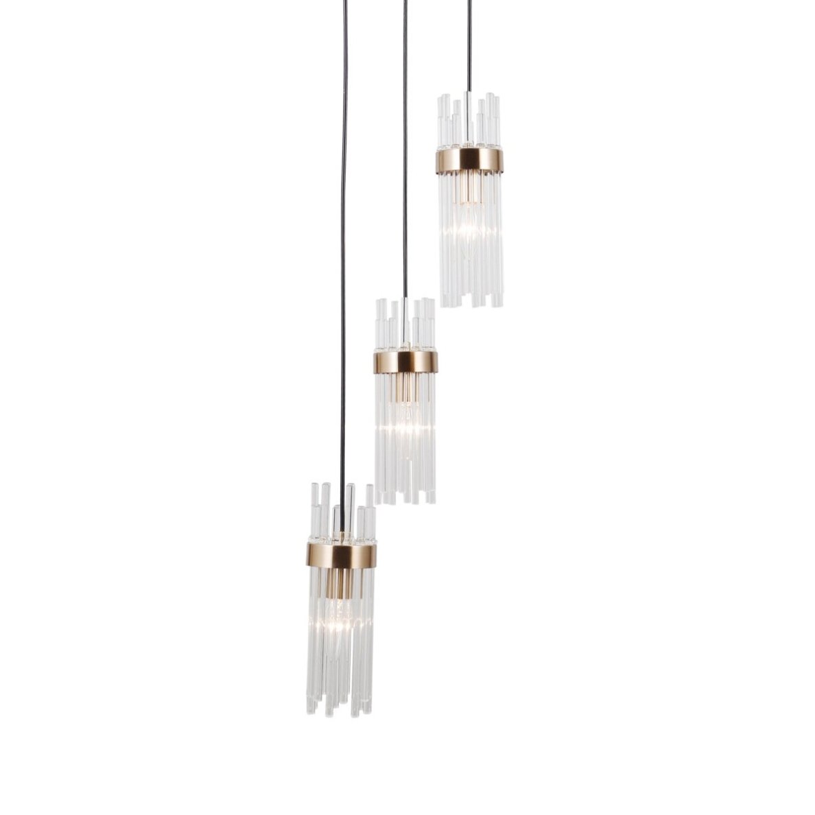 Pakabinamas šviestuvas Taraso PND-40760-3-BK-HBR 4