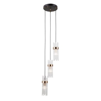 Pakabinamas šviestuvas Taraso PND-40760-3-BK-HBR 2