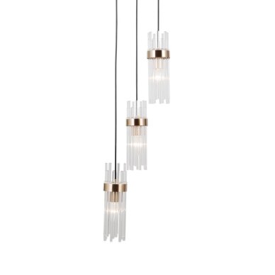 Pakabinamas šviestuvas Taraso PND-40760-3-BK-HBR 4