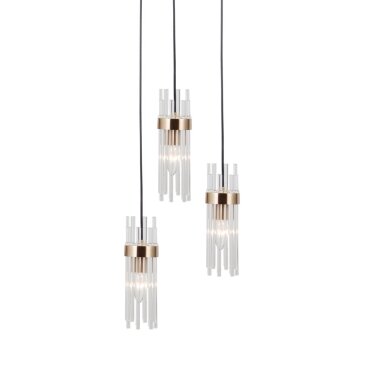 Pakabinamas šviestuvas Taraso PND-40760-3-BK-HBR 5