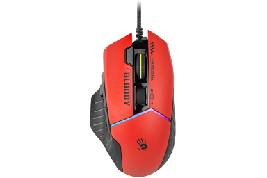 A4Tech W95MAX USB Gaming-Maus, rot-schwarz