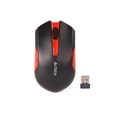A4Tech G3-200N pelė, skirta abiem rankoms, belaidė, optinė, 1000 DPI, RF