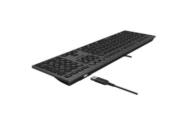 A4Tech FSTYLER FX60H kabelgebundene Tastatur, schwarz-grau, mit weißen beleuchteten Tasten 4