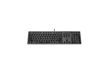 A4Tech FSTYLER FX60H kabelgebundene Tastatur, schwarz-grau, mit weißen beleuchteten Tasten A4Tech FSTYLER FX60H kabelgebundene Tastatur, schwarz-grau, mit weißen beleuchteten Tasten
