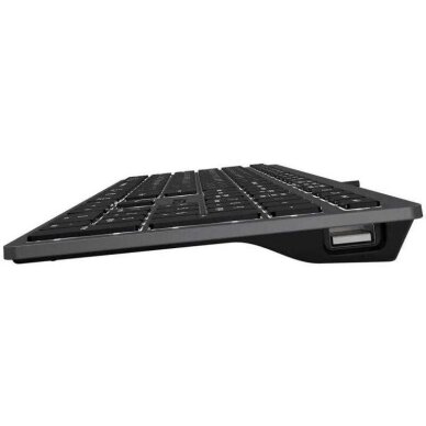 A4Tech FSTYLER FX60H juhtmega klaviatuur, must-hall, valge taustvalgustusega klahvidega 1