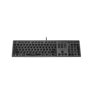A4Tech FSTYLER FX60H juhtmega klaviatuur, must-hall, valge taustvalgustusega klahvidega A4Tech FSTYLER FX60H juhtmega klaviatuur, must-hall, valge taustvalgustusega klahvidega