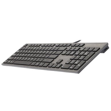 A4Tech KV-300H membraninė laidinė klaviatūra, juoda-pilka (USB) 3 A4Tech KV-300H membraninė laidinė klaviatūra, juoda-pilka (USB) 3