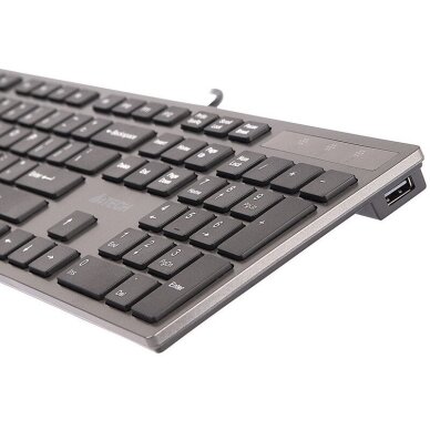 A4Tech KV-300H membraninė laidinė klaviatūra, juoda-pilka (USB) 6