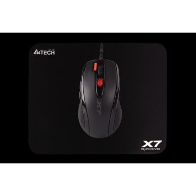 A4Tech X-7120 laidinė pelė, abiem rankoms tinkama, USB, 2000 DPI, juoda 1