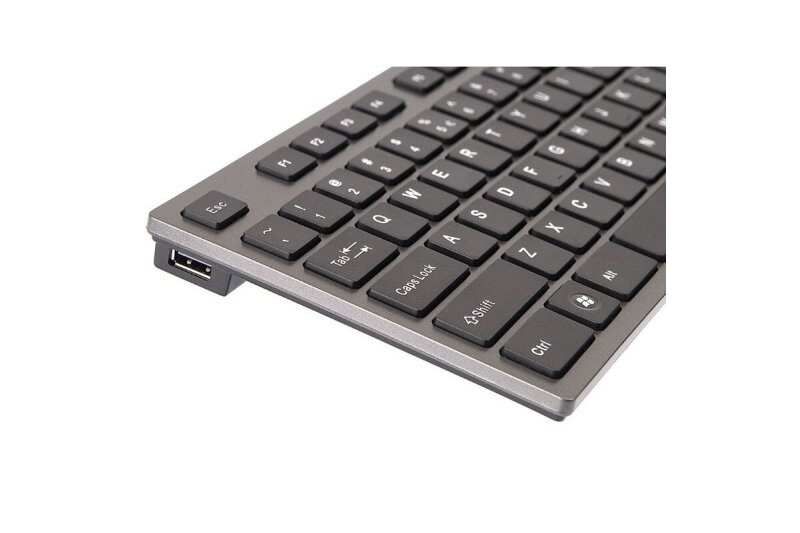 A4Tech KV-300H kalvopintainen langallinen näppäimistö, musta-harmaa (USB) 2 A4Tech KV-300H kalvopintainen langallinen näppäimistö, musta-harmaa (USB) 2