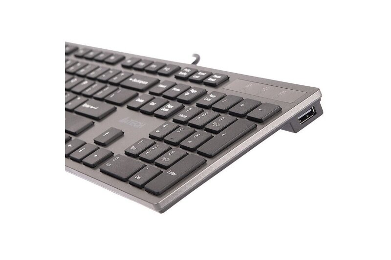 A4Tech KV-300H kalvopintainen langallinen näppäimistö, musta-harmaa (USB) 6 A4Tech KV-300H kalvopintainen langallinen näppäimistö, musta-harmaa (USB) 6