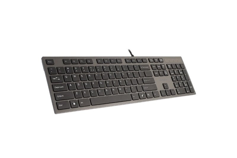 A4Tech KV-300H kalvopintainen langallinen näppäimistö, musta-harmaa (USB) A4Tech KV-300H kalvopintainen langallinen näppäimistö, musta-harmaa (USB)