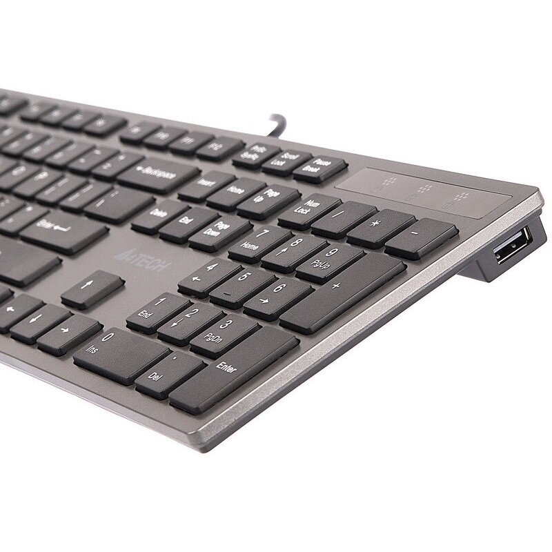 A4Tech KV-300H membraninė laidinė klaviatūra, juoda-pilka (USB) 6 A4Tech KV-300H membraninė laidinė klaviatūra, juoda-pilka (USB) 6