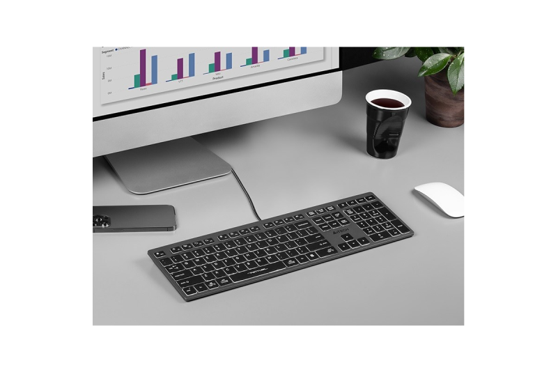 A4Tech FSTYLER FX60H kabelgebundene Tastatur, schwarz-grau, mit weißen beleuchteten Tasten 3 A4Tech FSTYLER FX60H kabelgebundene Tastatur, schwarz-grau, mit weißen beleuchteten Tasten 3