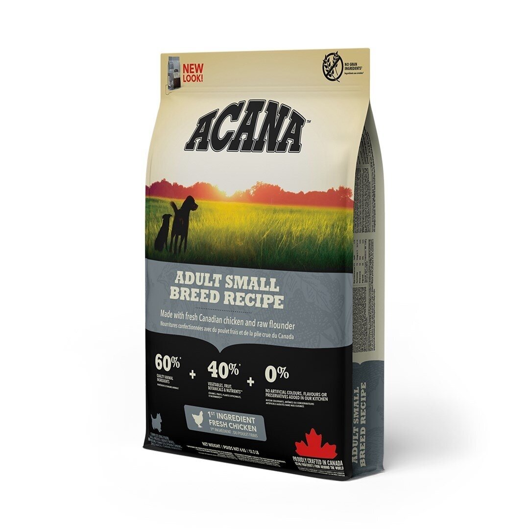 Acana HERITAGE suaugusių mažų veislių šunų sausas maistas 6 kg Acana HERITAGE suaugusių mažų veislių šunų sausas maistas 6 kg