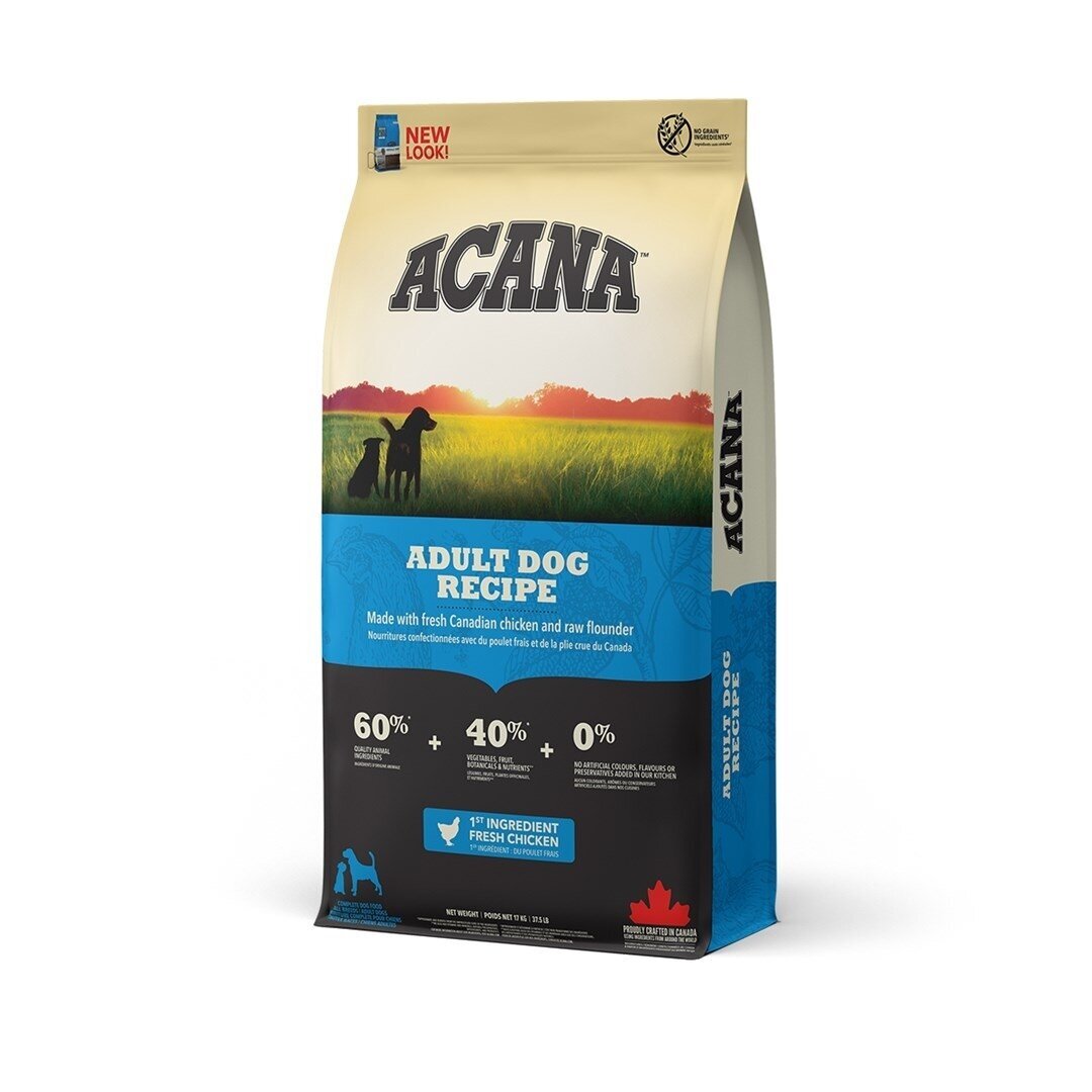 Acana Heritage suaugusių šunų sausas maistas 17 kg Acana Heritage suaugusių šunų sausas maistas 17 kg