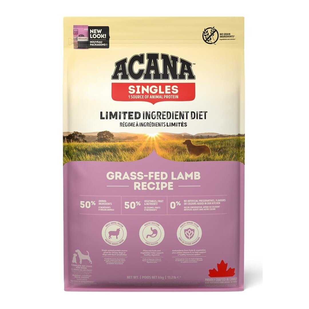 ACANA Singles Grass-Fed Lamb - sausas šunų ėdalas - 6 kg ACANA Singles Grass-Fed Lamb - sausas šunų ėdalas - 6 kg