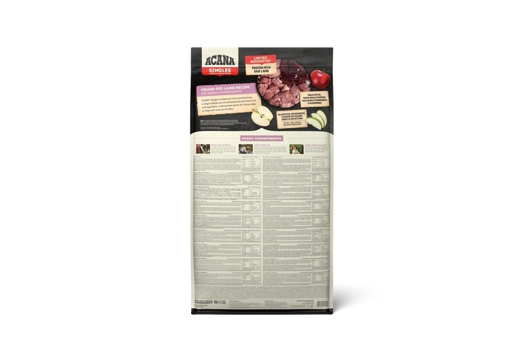ACANA Singles Grass-Fed Lamb kuivaruoka koirille, 17 kg 1