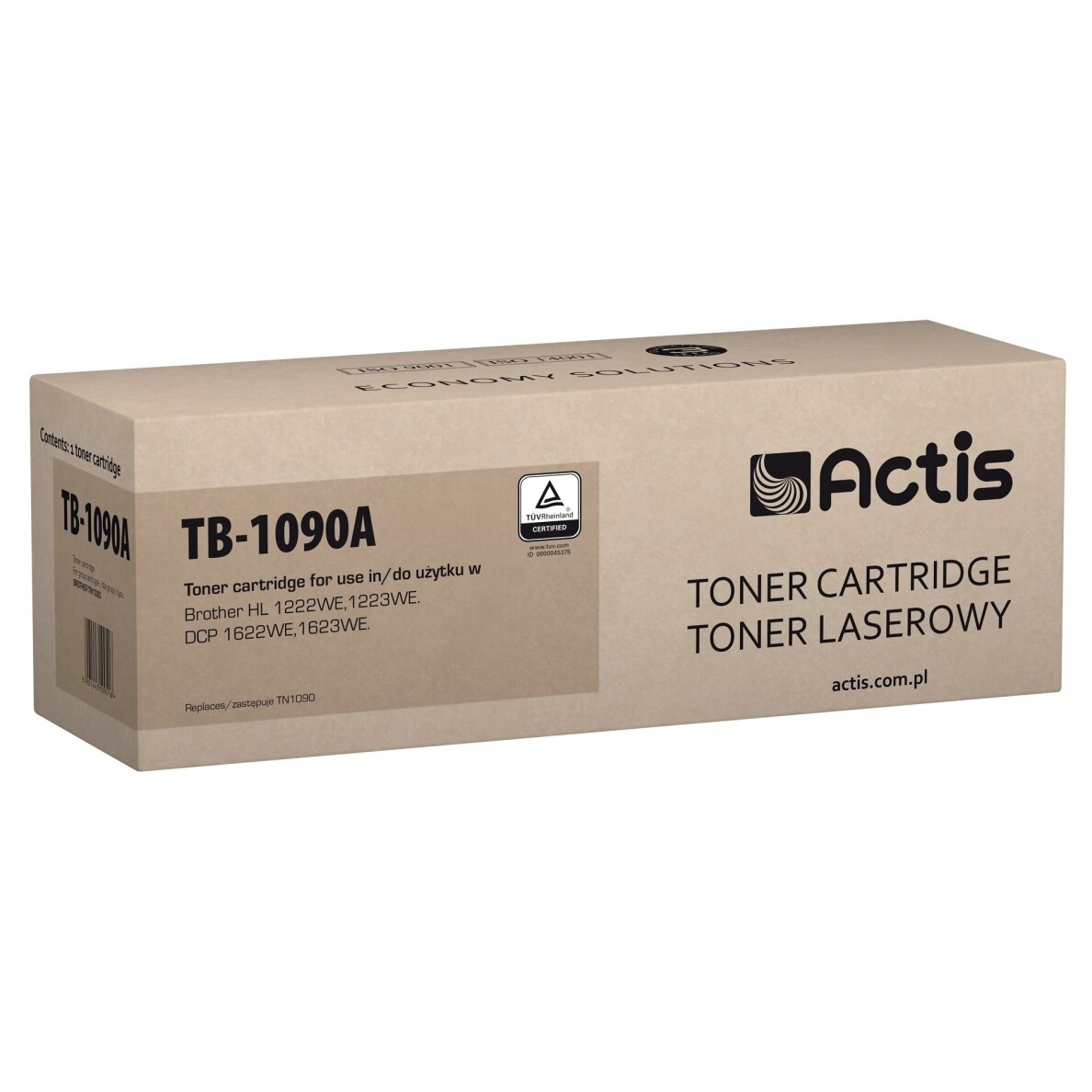 Actis TB-1090A tonerio kasetė (Brother TN-1090 pakaitalas; standartinė; 1500 puslapių; juoda)