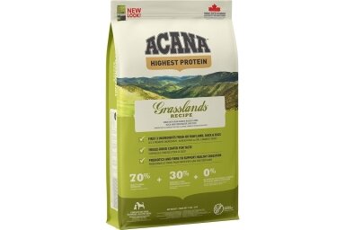 ACANA Highest Protein Grasslands – Trockenfutter für Hunde – 11,4 kg