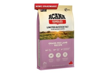 ACANA Singles Grass-Fed Lamb – Trockenfutter für Hunde – 11,4 kg