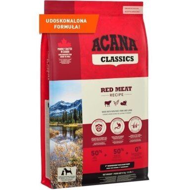 ACANA Classics Red Meat - sausas šunų ėdalas - 9,7 kg