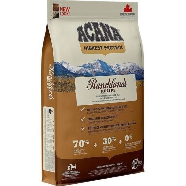 ACANA Highest Protein Ranchlands - sausas šunų ėdalas - 6 kg