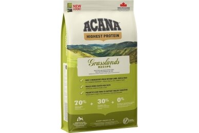 ACANA Highest Protein Grasslands – tørrfôr til hund – 11,4 kg