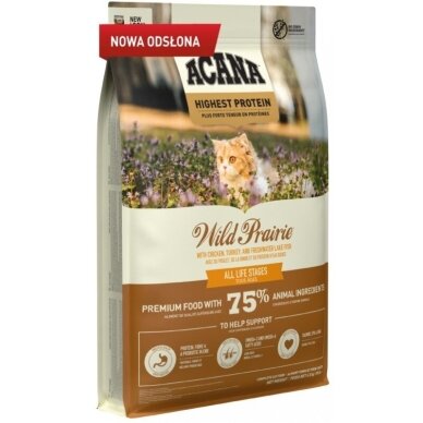 Acana Wild Prairie Cat - sausas kačių ėdalas - 4,5 kg
