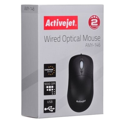 Activejet AMY-146 laidinė optinė pelė USB 1 Activejet AMY-146 laidinė optinė pelė USB 1