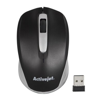 Activejet AMY-313 belaidė optinė pelė, juoda/pilka, 1200 DPI 1