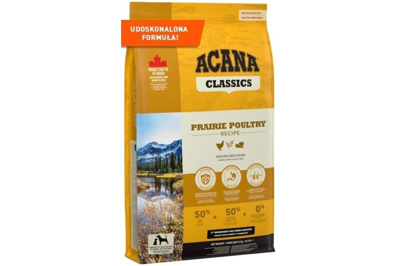 ACANA Classics Prairie Poultry – kuivaruoka koirille – 9,7 kg