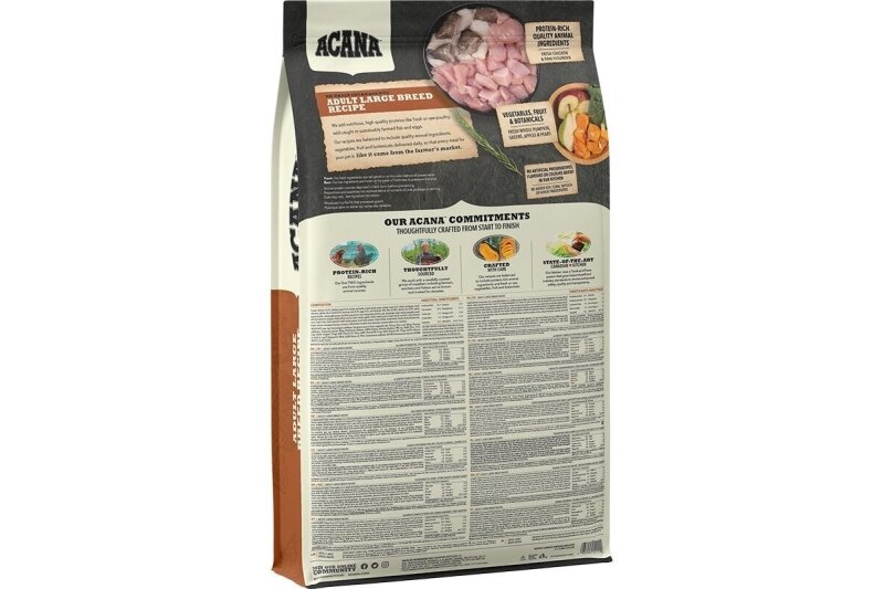 Acana Heritage kuivaruoka aikuisille suurille koiraroduille 17 kg 1