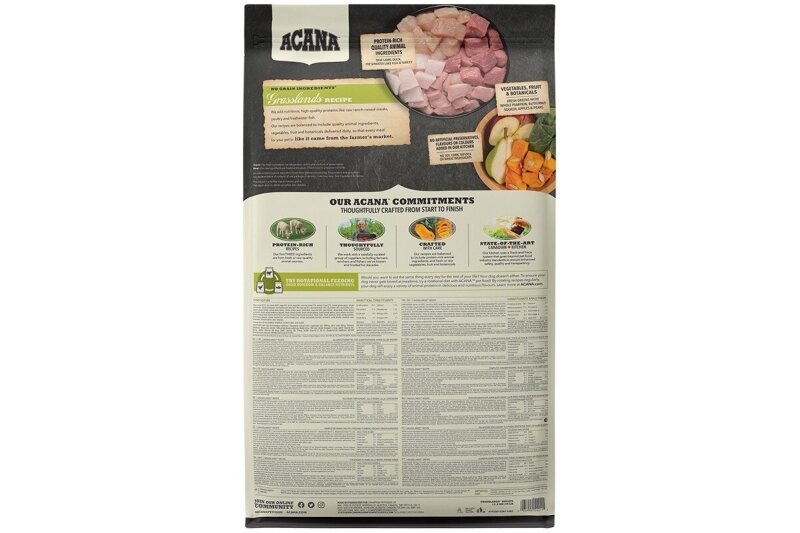ACANA Highest Protein Grasslands – tørrfôr til hund – 11,4 kg 1