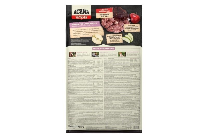ACANA Singles Grass-Fed Lamb – cibo secco per cani – 11,4 kg 1