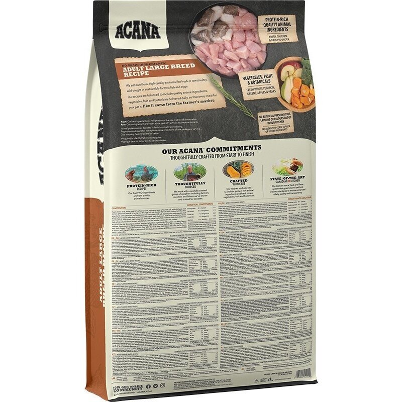Acana Heritage dry food for adult large breed dogs 17 kg 1