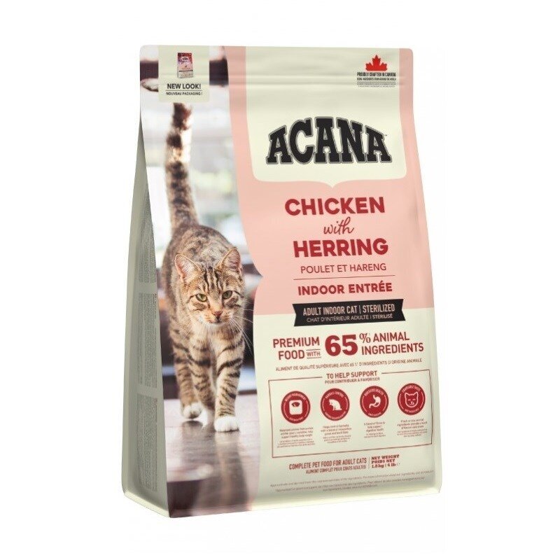 ACANA Indoor Entrée - sausas kačių ėdalas - 1,8 kg ACANA Indoor Entrée - sausas kačių ėdalas - 1,8 kg