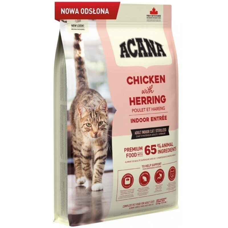 ACANA Indoor Entrée - sausas kačių ėdalas - 4,5 kg ACANA Indoor Entrée - sausas kačių ėdalas - 4,5 kg