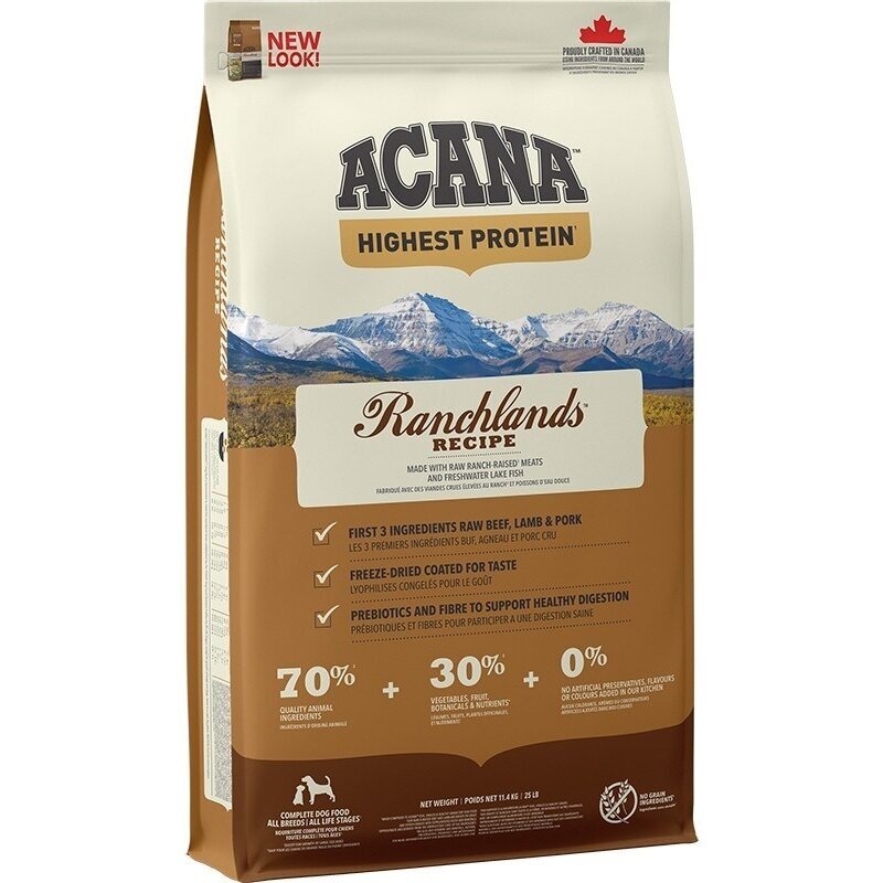 Acana Ranchlands kuiv koeratoit 11,4 kg