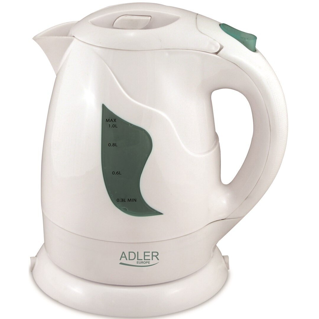 Adler AD 08 su elektriniu virduliu, 1 l, 850 W, baltas