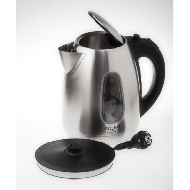 Adler AD 1223 elektrinis virdulys 1,7 l juodas, nerūdijantis plienas 2200 W