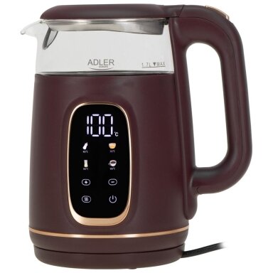 ADLER AD 1305 bordo spalvos elektrinis virdulys