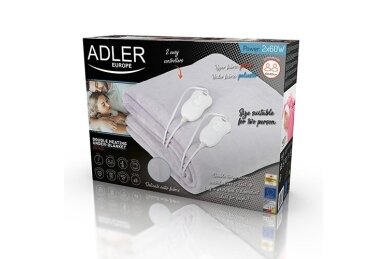 Coperta elettrica Adler AD 7426, 60 W, grigia 3