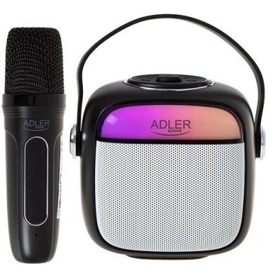 Adler AD 1199 juoda karaoke kolonėlė su mikrofonu - SD/USB/AUX/Bluetooth Adler AD 1199 juoda karaoke kolonėlė su mikrofonu - SD/USB/AUX/Bluetooth